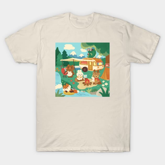 Camping friends T-Shirt by chichilittle